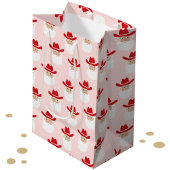 Cowboy Santa Claus Western Christmas Pink Medium Cadeauzakje