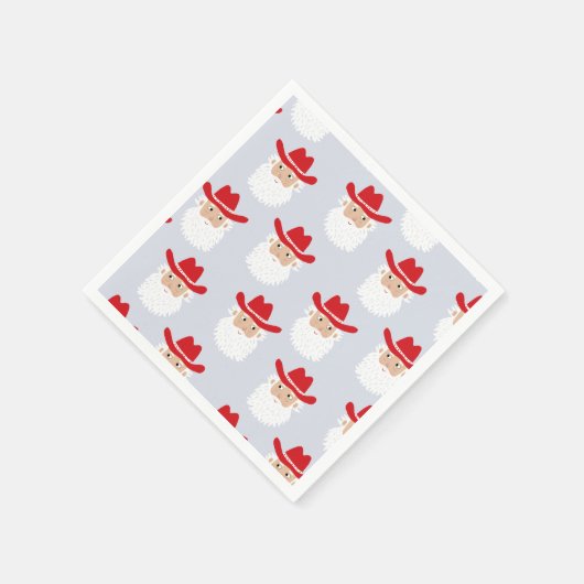 Cowboy Santa Claus Western Christmas Servet (Hoek)