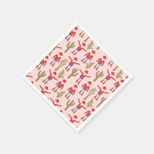 Cowboy Santa Claus Western Christmas Servet (Hoek)