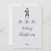 Cowboy Santa Feestdagenkaart (Achterkant)