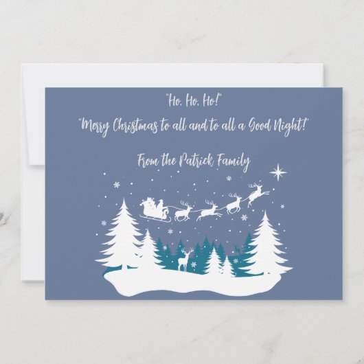 Cowboy Santa Gettin 'Rendier Ready' Kerstmis Ca (Achterkant)