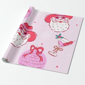 Cowboy Santa Holiday Fun Cadeaupapier