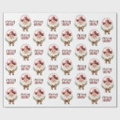 Cowboy Santa inpakpapier (Vlak)