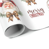 Cowboy Santa inpakpapier (Rol Hoek)