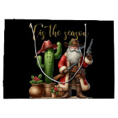Cowboy Santa is het seizoen Desert Cactus Pistol Groot Cadeauzakje (Achterkant)