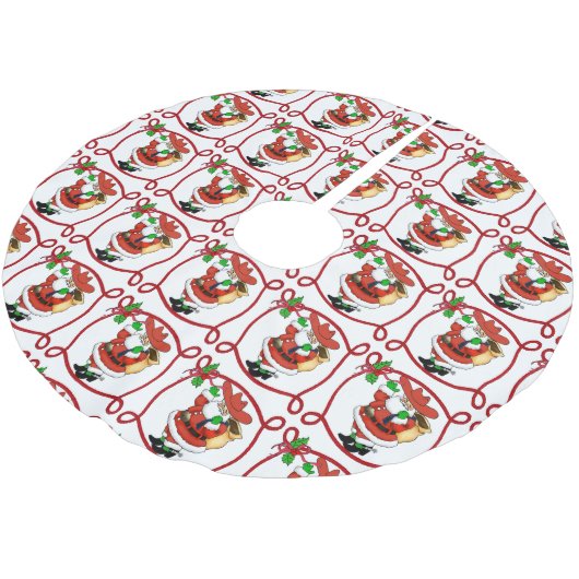 Cowboy Santa Kerstboom Rok (Gekanteld)