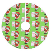 Cowboy Santa Makin' A List Kerstboom Rok (Voorkant)