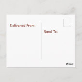  Cowboy Santa on Scooter Christmas Greeting Briefkaart (Achterkant)