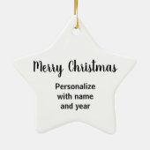 Cowboy Santa Ornament (Achterkant)