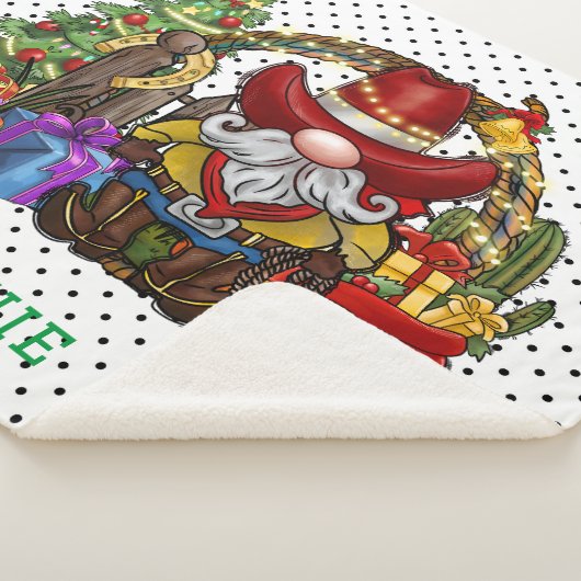 Cowboy Santa Sherpa Deken (3/4)