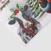 Cowboy santa tissuepapier (Detail)