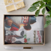 Cowboy santa tissuepapier (Geschenk)