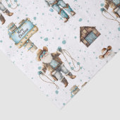 Cowboy Santa Tissuepapier (Detail)