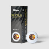 Cowboy schedel met lasso golfballen (Verpakking)