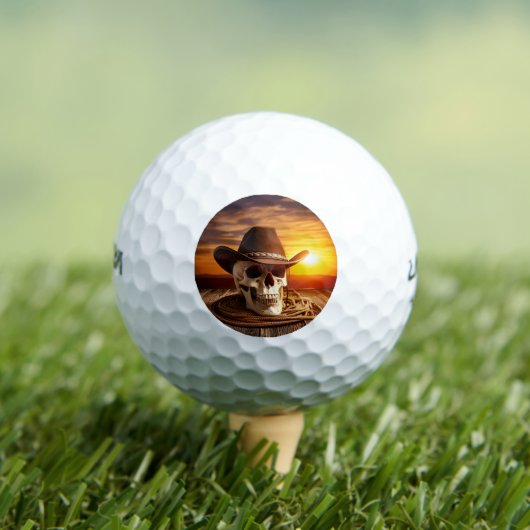 Cowboy schedel met lasso golfballen (Insitu Shirt)