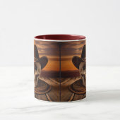 Cowboy schedel met lasso mok (Midden)
