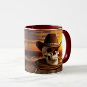 Cowboy schedel met lasso mok (Voorkant rechts)