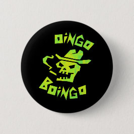Cowboy-schedel Oingo Boingo-badge Ronde Button 5,7 Cm