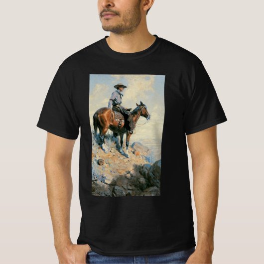  cowboy, Sentinel van de Plains by Dunton T-shirt (Voorkant)