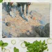  cowboy, Sentinel van de Plains by Dunton Theedoek (Gevouwen)