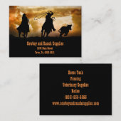 Cowboy Services of Ranch Horse Tack Fencing Visitekaartje (Voorkant / Achterkant)