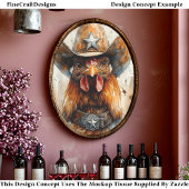 Cowboy Sheriff Haan in Pet & Star DD8 Decoupage Tissuepapier
