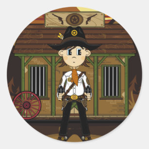 Cowboy Sheriff in de gevangenis Sticker