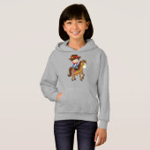 Cowboy, sheriff, paard, Western, bruine haar (Voorkant volledig)