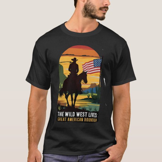 cowboy shirt black (Voorkant)