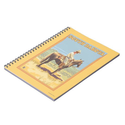 Cowboy (Side View) South Dakota Notitieboek (Linkerzijde)