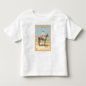 Cowboy (Side View) Wyoming Kinder Shirts (Voorkant)