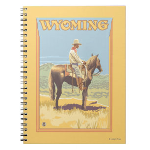 Cowboy (Side View) Wyoming Notitieboek
