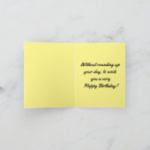 Cowboy Silhouette Verjaardag Wenskaart Kaart (Binnen)