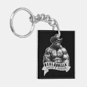 Cowboy Silverback Kevin's Corner REAL GORILLA Sleutelhanger (Voorkant Links)