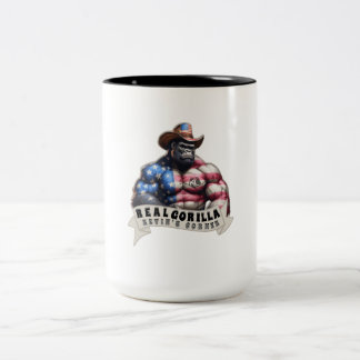 Cowboy Silverback Kevin's Corner REAL GORILLA Tweekleurige Koffiemok