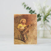 Cowboy Singing Briefkaart (Staand voorkant)