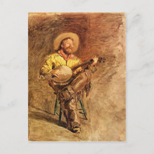 Cowboy Singing Briefkaart
