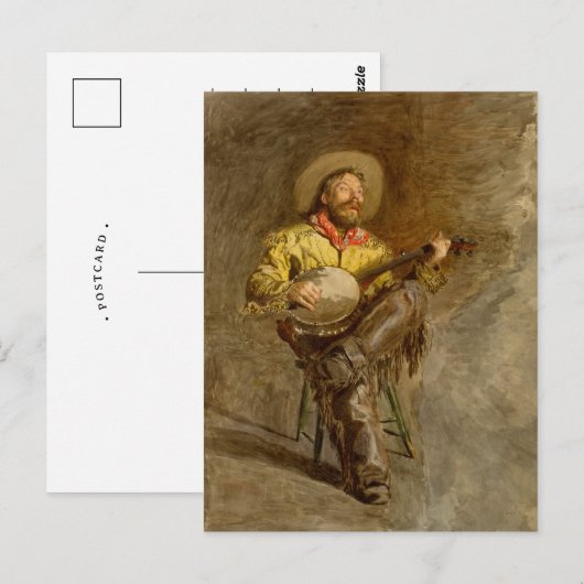 Cowboy Singing | Thomas Eakins Briefkaart (Voorkant / Achterkant)