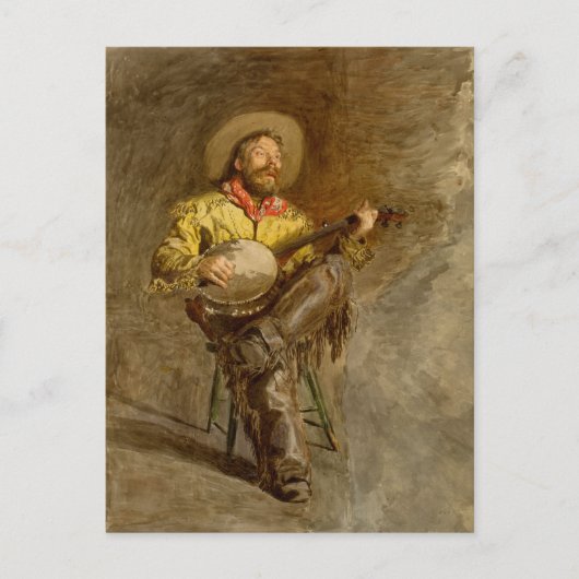 Cowboy Singing | Thomas Eakins Briefkaart (Voorkant)