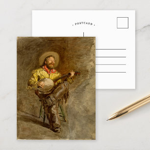 Cowboy Singing   Thomas Eakins Briefkaart