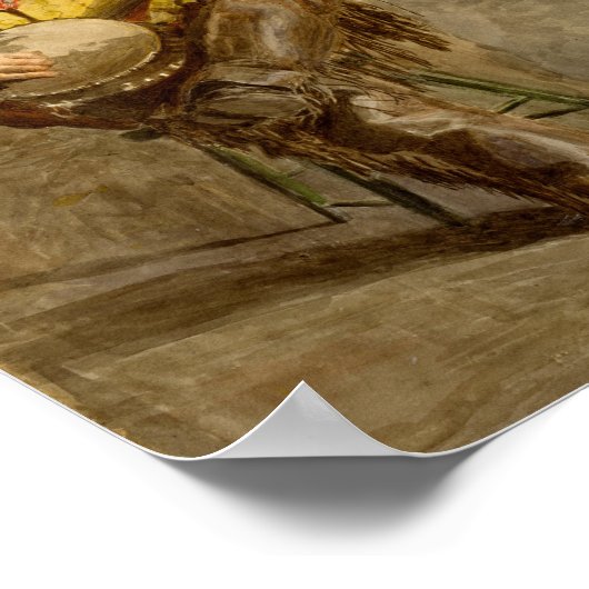 Cowboy Singing | Thomas Eakins Poster (Hoek)