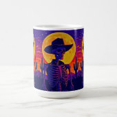 Cowboy Skeleton Under the Desert Moon Koffiemok (Center)