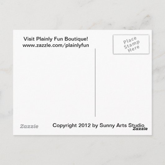 Cowboy Sketch Briefkaart (Achterkant)