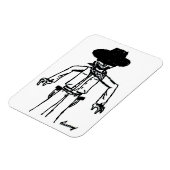 Cowboy Sketch Flexible Magnet Magneet (Linkerzijde)