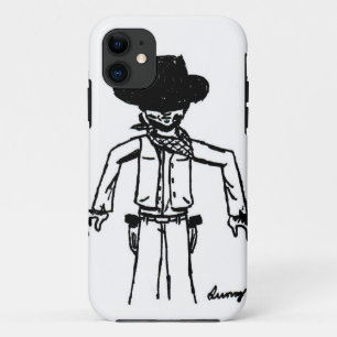 Cowboy Sketch iPhone 5 Barely Daar Hoesje
