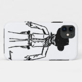 Cowboy Sketch iPhone 5 Barely Daar Hoesje (Achterkant (horizontaal))