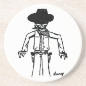 Cowboy Sketch Onderzetter (Voorkant)