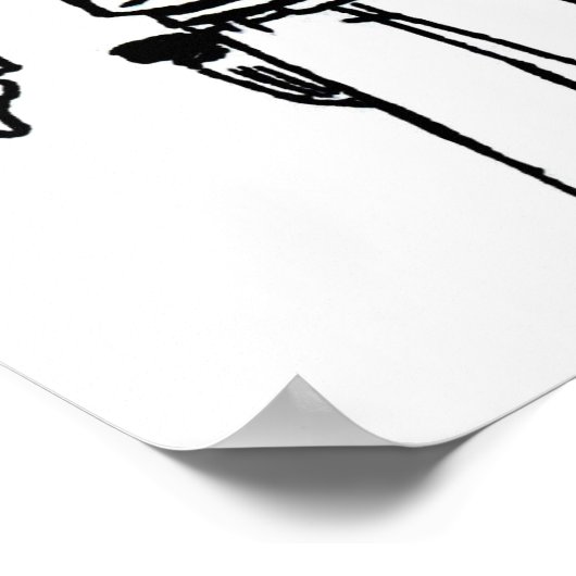 Cowboy Sketch Print (Hoek)