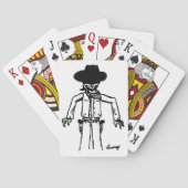 Cowboy Sketch-speelkaarten Pokerkaarten (Achterkant)
