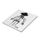 Cowboy Sketch Tegel Tegeltje (Zijkant)